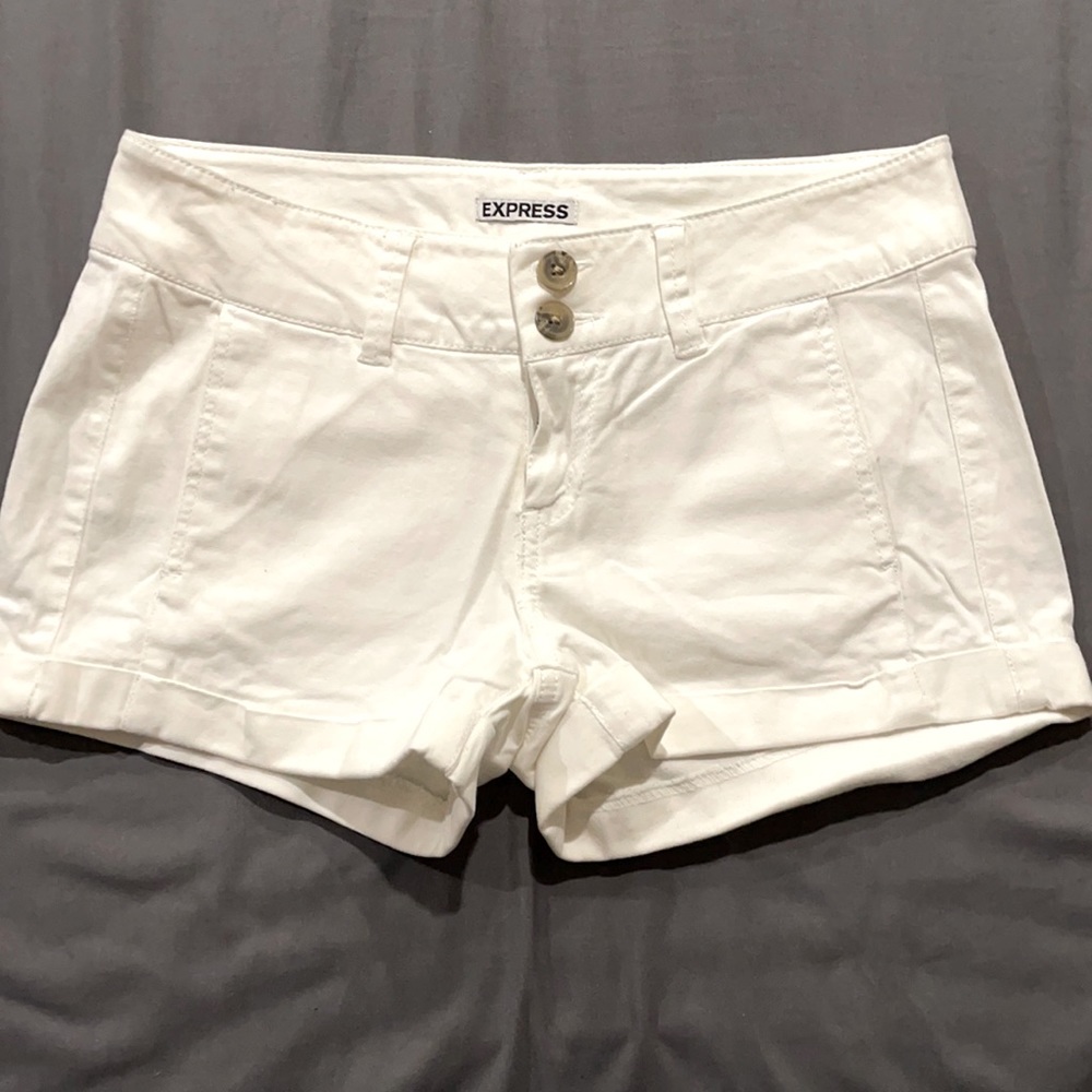 Express white shorts